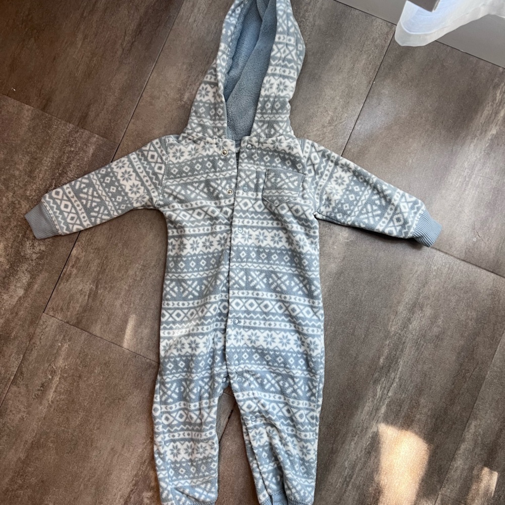 9M Carters Fleece Bodysuit Outerwear